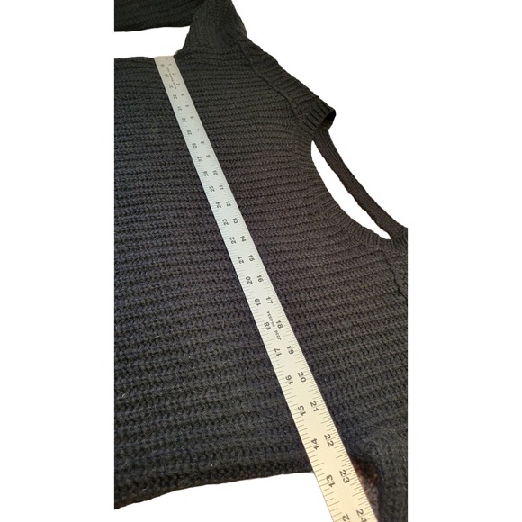 Express Cropped Black Sweater‎ Womens Size S - Picture 4 of 6